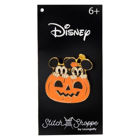 Loungefly Stitch Shoppe Mickey Mouse Glow Spider Crossbody Bag With Pin NWT NEW - Picture 9 of 10